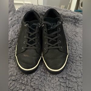 UGG Men's Black Leather Sneakers